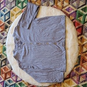 Tommy Bahama Blue 100% Cotton Button Up Thick Cardigan XL